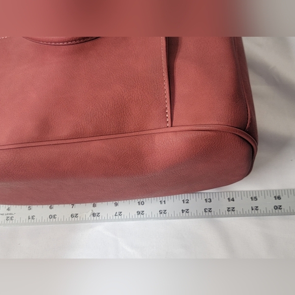 Juniper & Joy Logan Satchel Faux Leather Miltiple Pockets - Picture 4 of 11